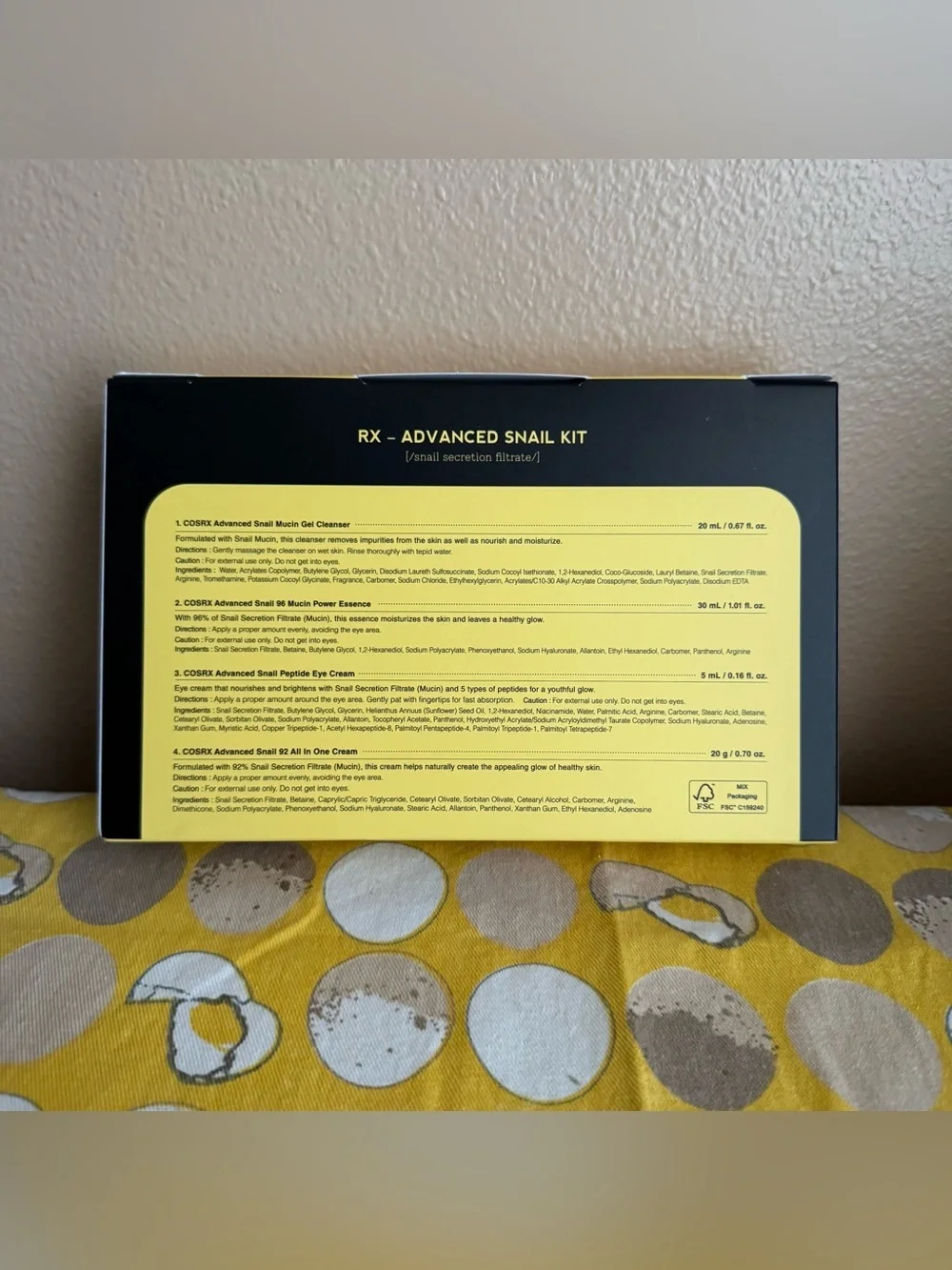 COSRX NIB All About Snail 4-Step Kit